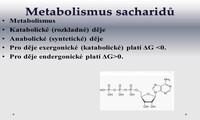 Metabolismus a biosyntéza sacharidů 