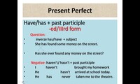 Present perfect + ever, never