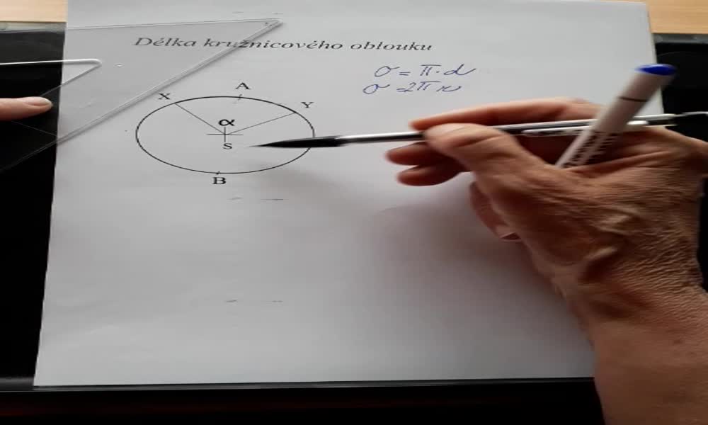 3. náhled výukového kurzu Délka oblouku kružnice