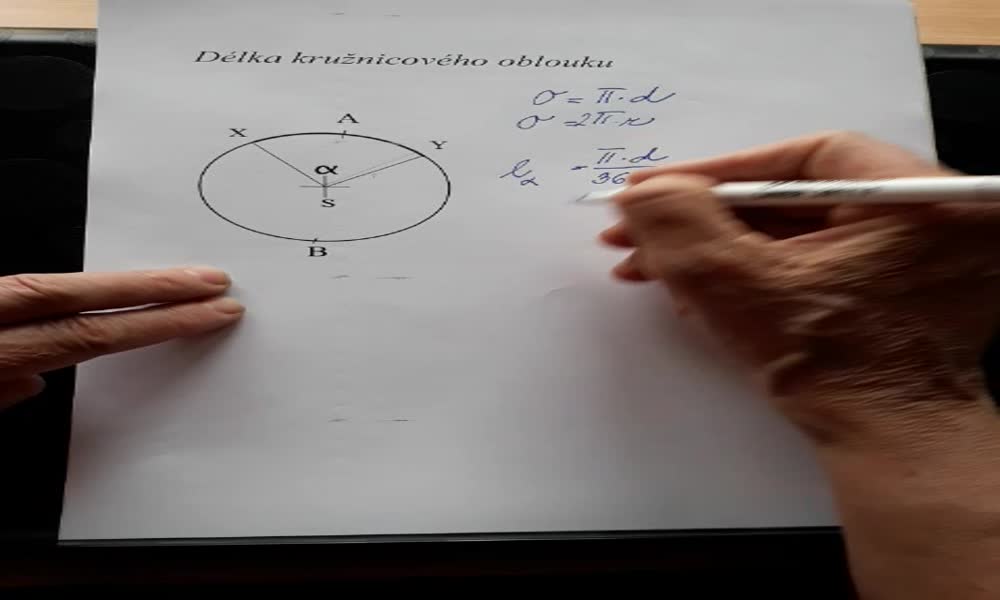 4. náhled výukového kurzu Délka oblouku kružnice