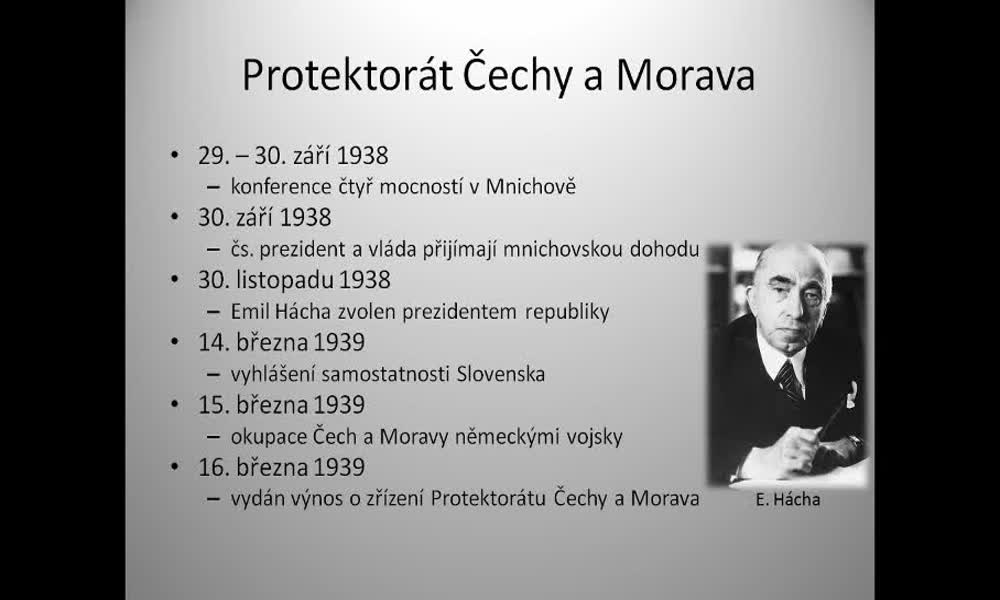 1. náhled výukového kurzu Protektorát Čechy a Morava, II. odboj