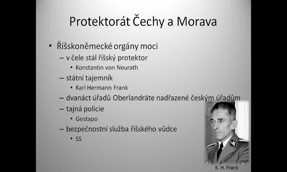 2. náhled výukového kurzu Protektorát Čechy a Morava, II. odboj
