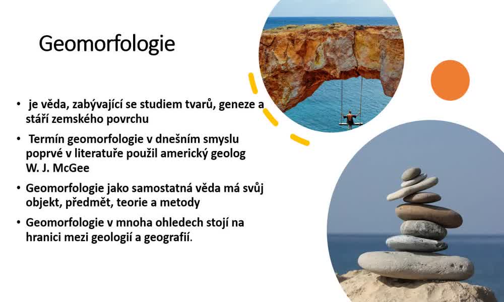 1. náhled výukového kurzu Geomorfologie