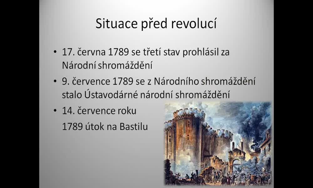 3. náhled výukového kurzu Velká francouzská revoluce 1789-1799 