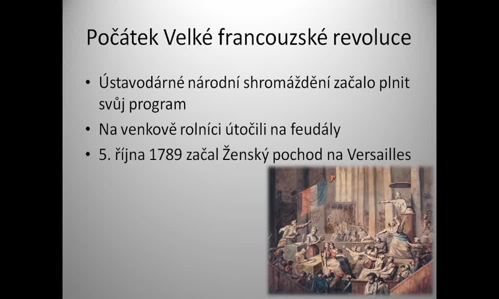 4. náhled výukového kurzu Velká francouzská revoluce 1789-1799 