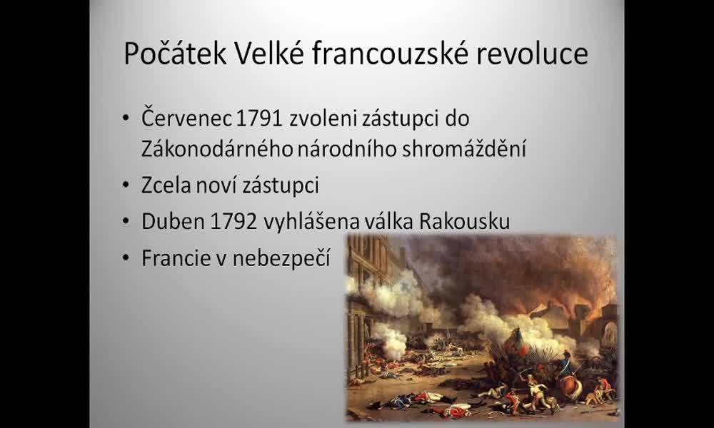 6. náhled výukového kurzu Velká francouzská revoluce 1789-1799 