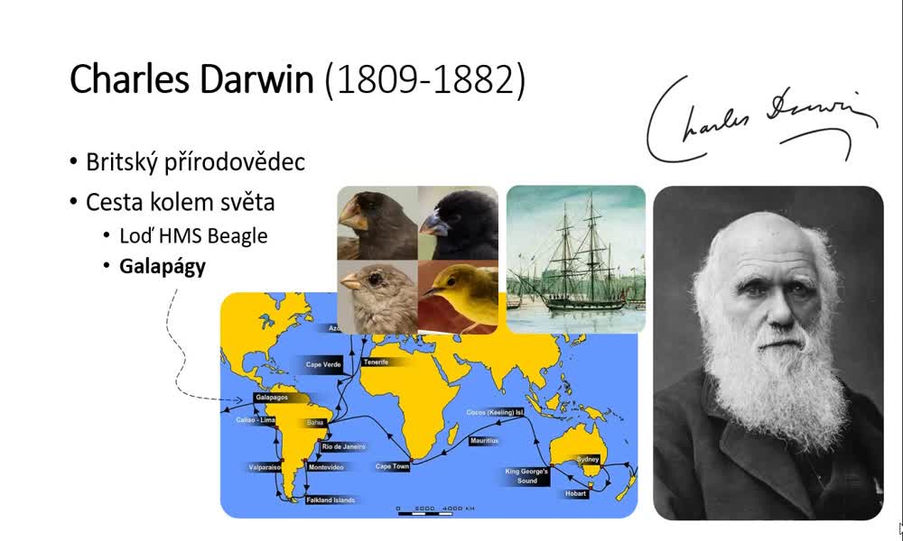 3. náhled výukového kurzu Evoluce a vývoj organismů - Darwinismus 