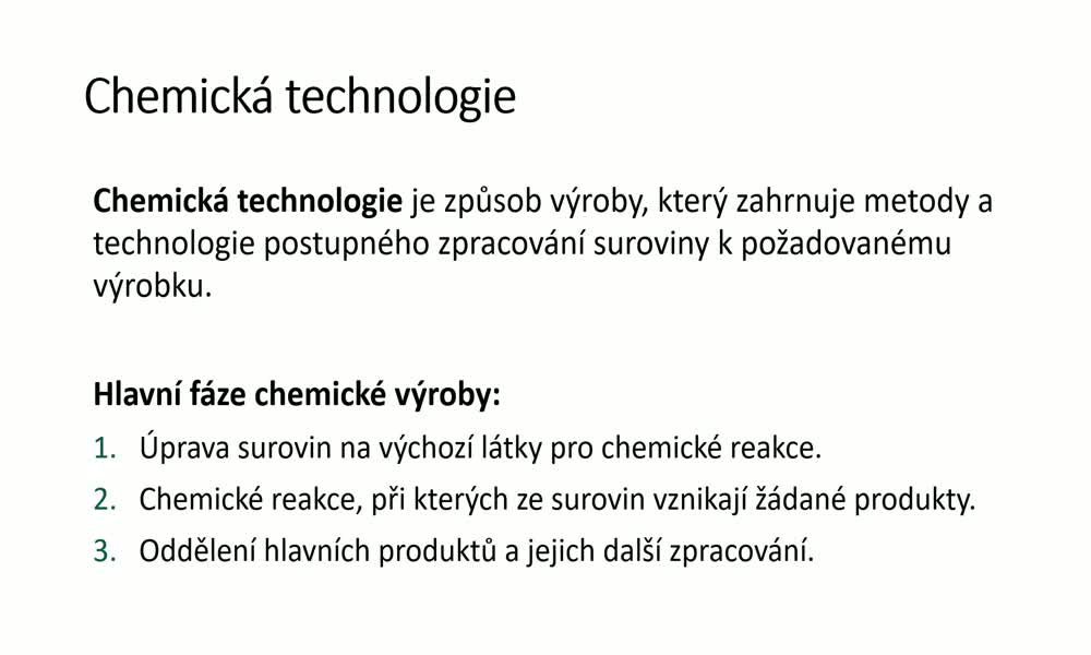 4. náhled výukového kurzu Chemický průmysl ČR 