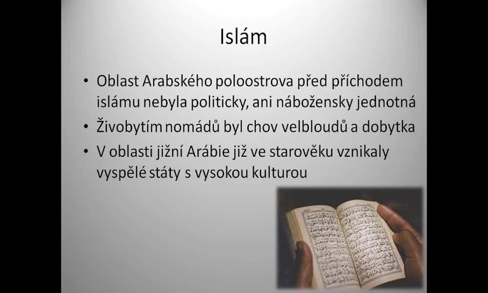 4. náhled výukového kurzu Islám a Arabská říše 