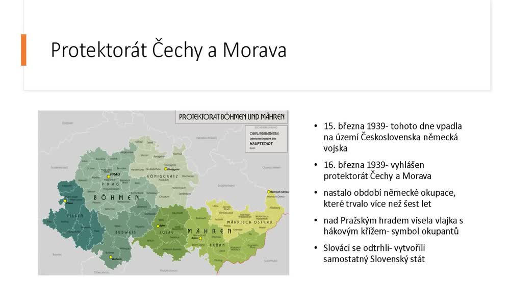 1. náhled výukového kurzu Napadení Čech a Moravy