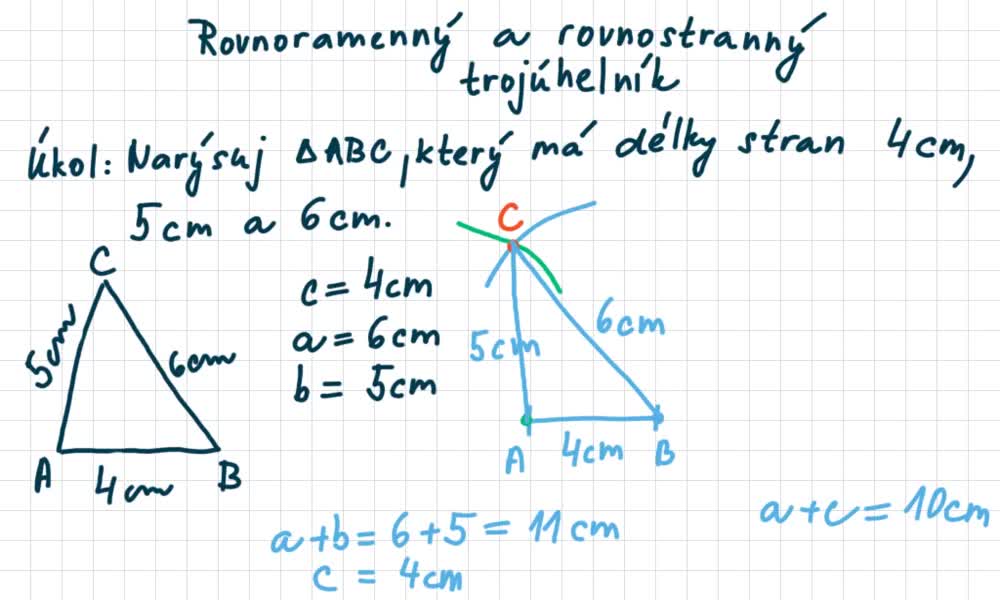 5. náhled výukového kurzu Rovnoramenný a rovnostranný trojúhelník 