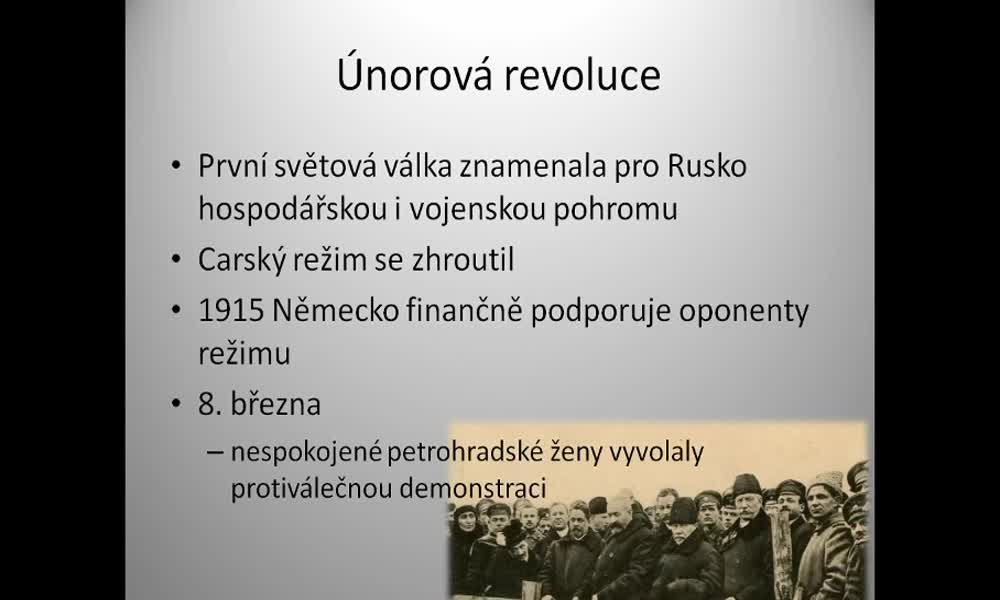 5. náhled výukového kurzu Revoluce v Rusku, upevňování bolševické moci