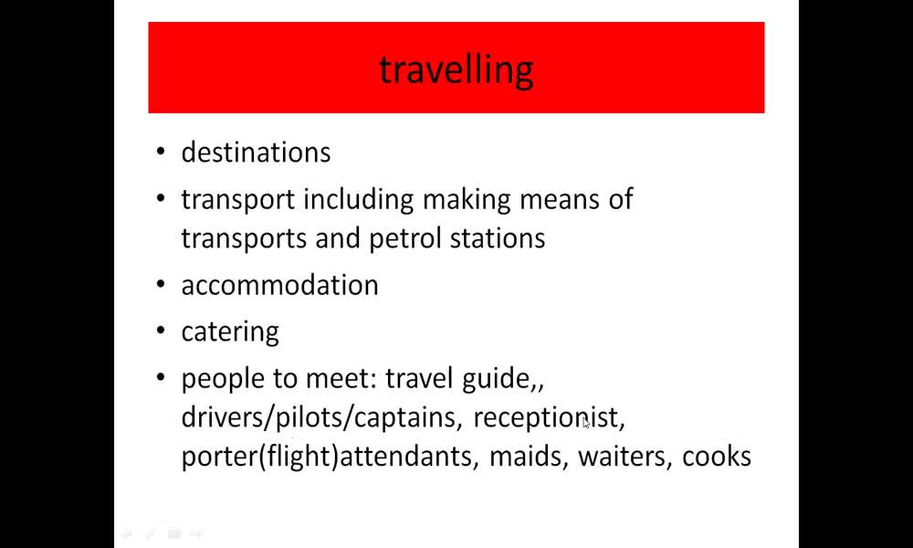 4. náhled výukového kurzu Transport