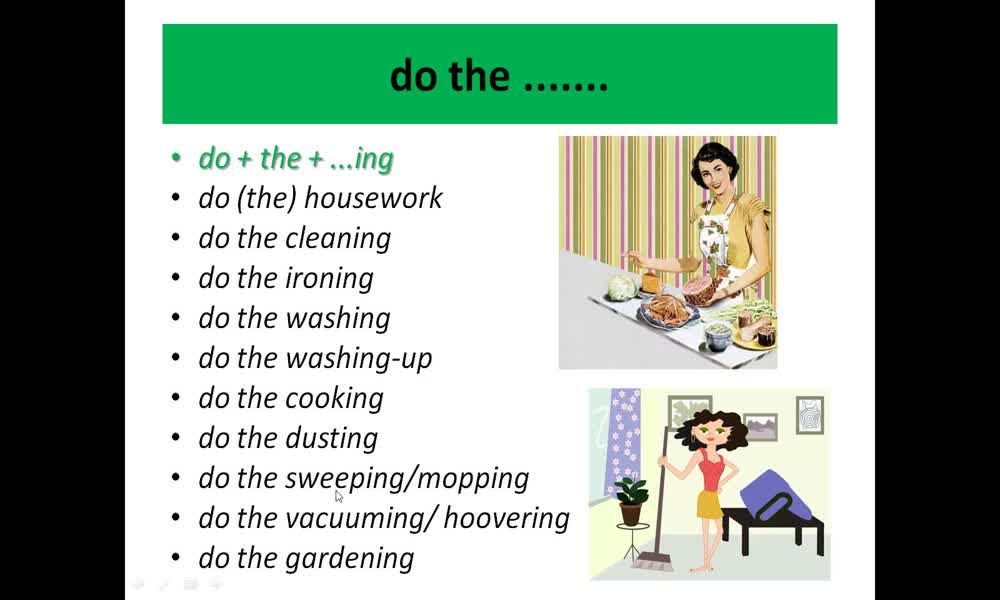 3. náhled výukového kurzu Housework
