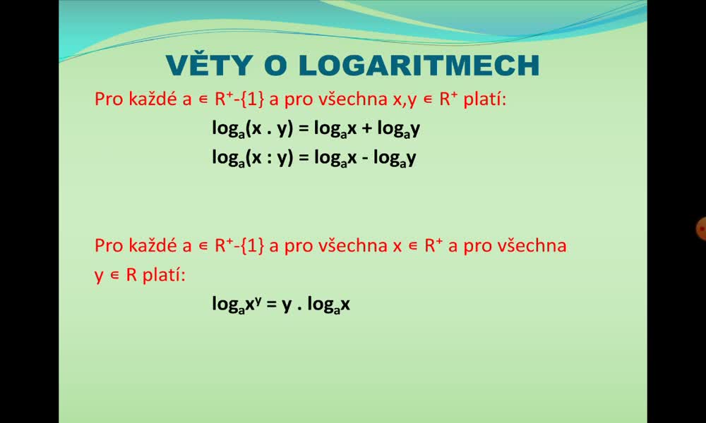 5. náhled výukového kurzu Logaritmické rovnice