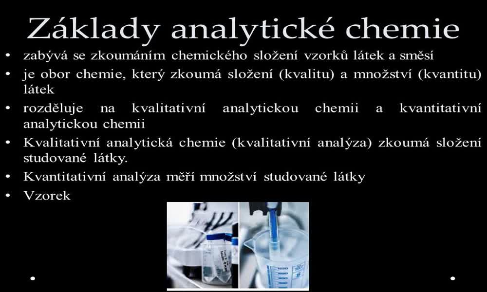 2. náhled výukového kurzu Základy analytické chemie 