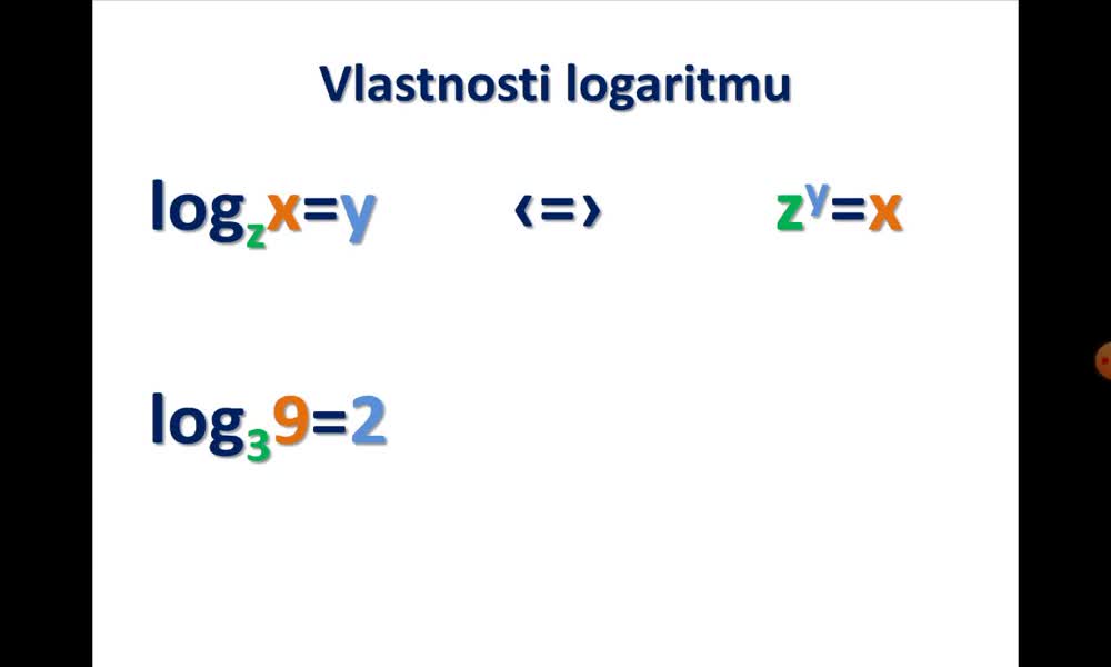 2. náhled výukového kurzu Vlastnosti logaritmu
