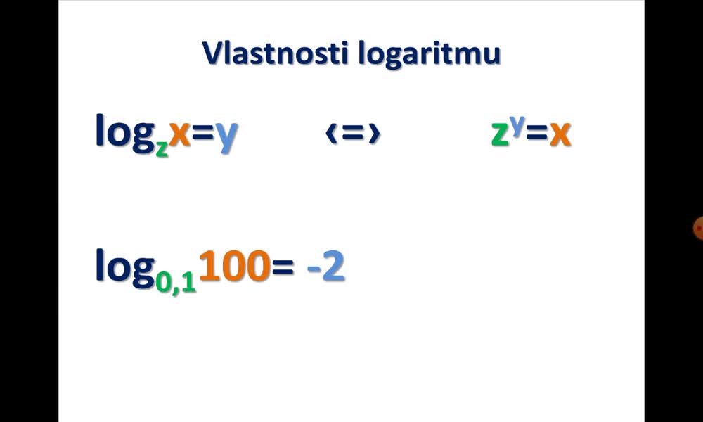 4. náhled výukového kurzu Vlastnosti logaritmu