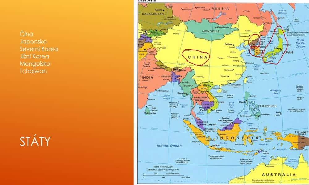 1. náhled výukového kurzu Východní Asie 