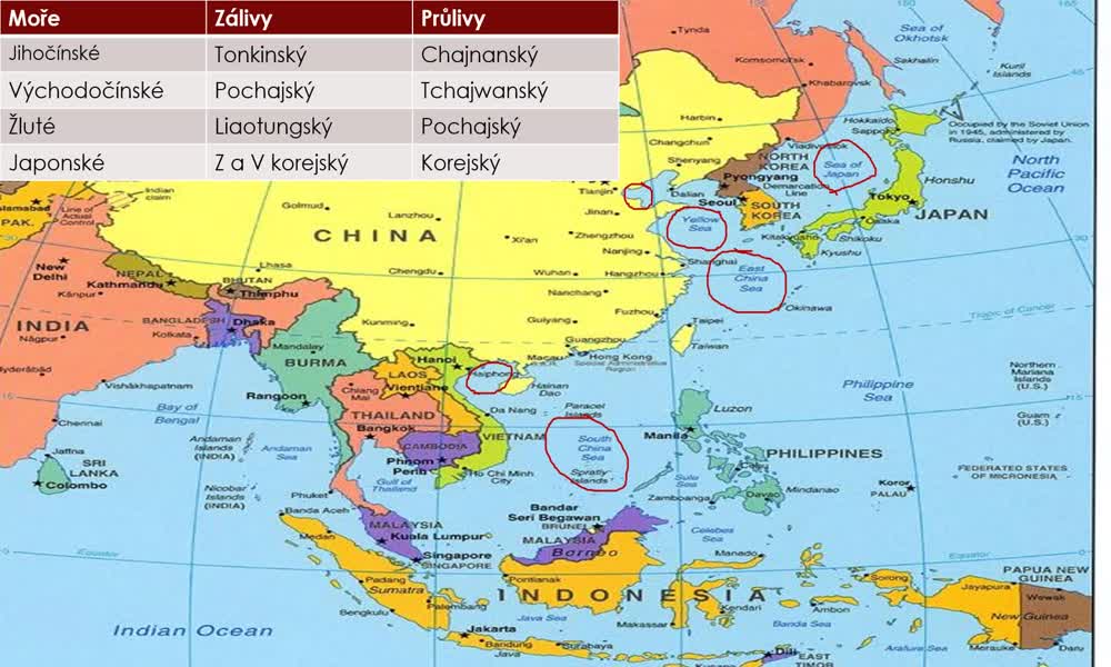 2. náhled výukového kurzu Východní Asie 