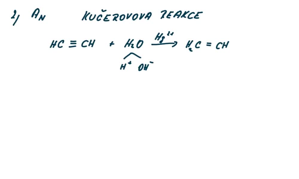 6. náhled výukového kurzu Reakce alkynů