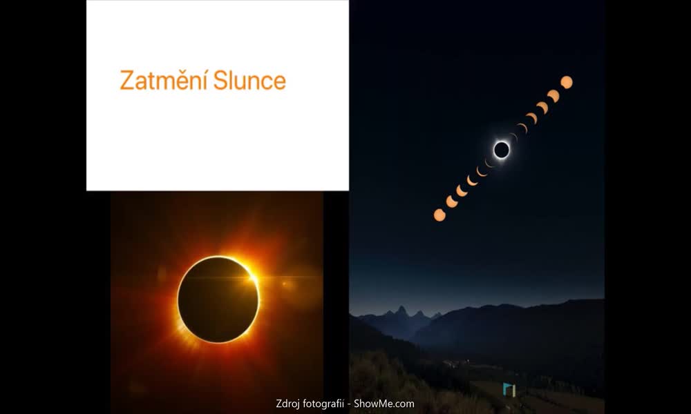 4. náhled výukového kurzu Stín, zatmění Slunce a Měsíce