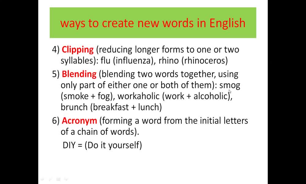 4. náhled výukového kurzu Making nouns from verbs