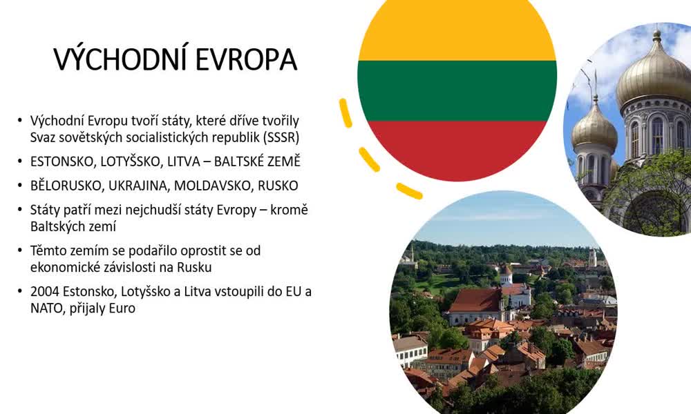 1. náhled výukového kurzu Východní Evropa