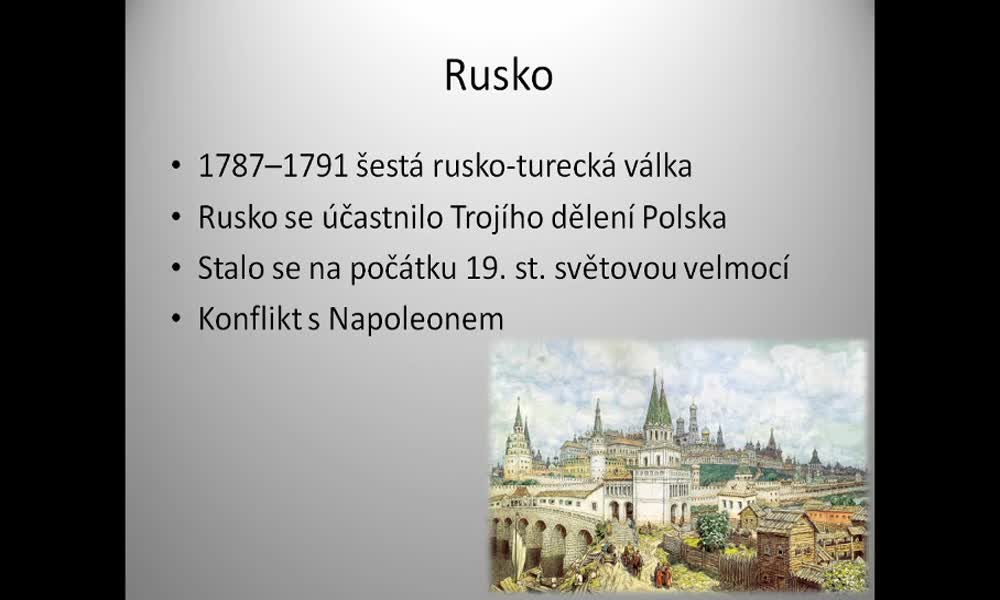 5. náhled výukového kurzu Evropské státy v 18. stol. - Rusko, Prusko, Polsko