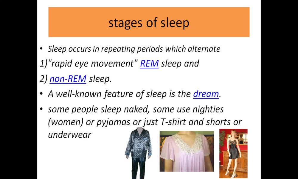 1. náhled výukového kurzu Sleep