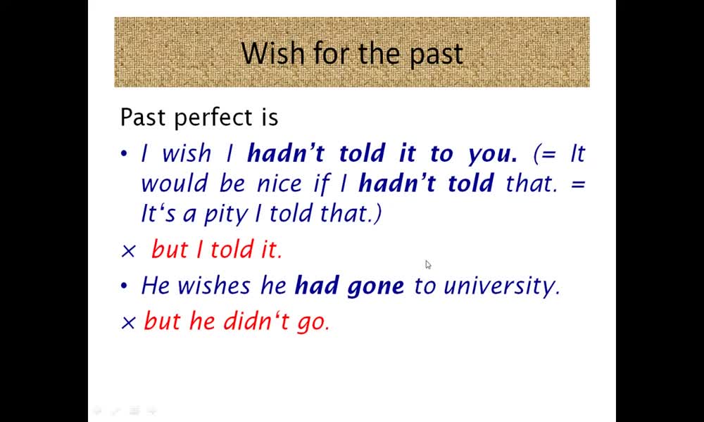 5. náhled výukového kurzu Structures after wish