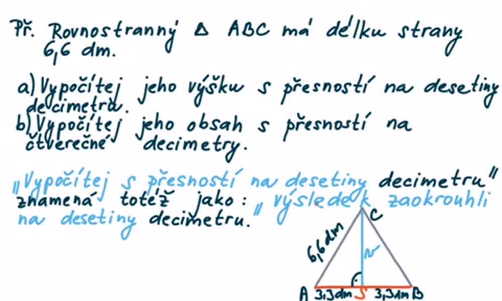 5. náhled výukového kurzu Pythagorova věta v rovině