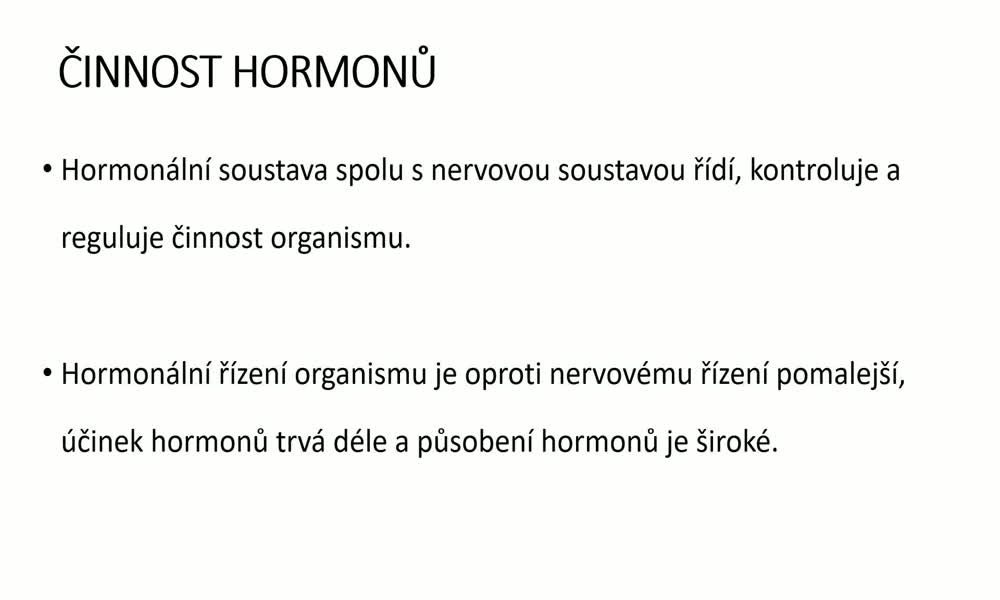 2. náhled výukového kurzu Hormony