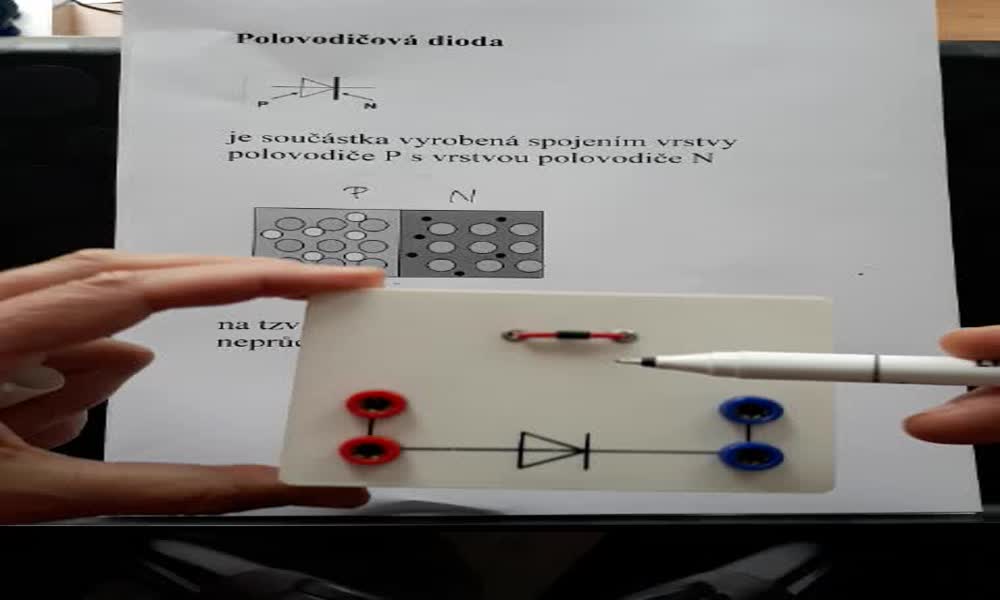 1. náhled výukového kurzu Polovodičová dioda a její užití 