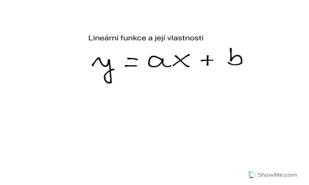 1. náhled výukového kurzu Lineární funkce a její vlastnosti