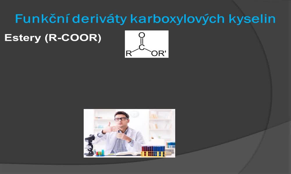 3. náhled výukového kurzu Substituční a funkční deriváty karbox kyselin