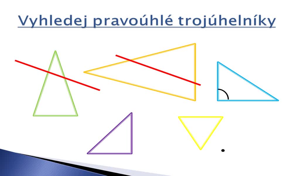 4. náhled výukového kurzu Pravý úhel – pravoúhelný trojúhelník