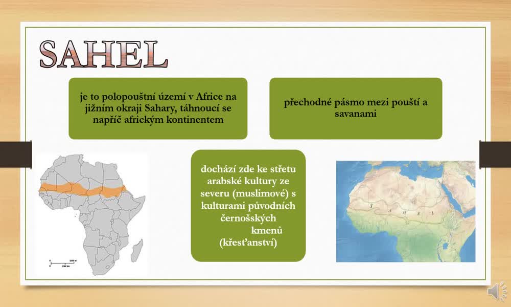 1. náhled výukového kurzu Státy Sahelu