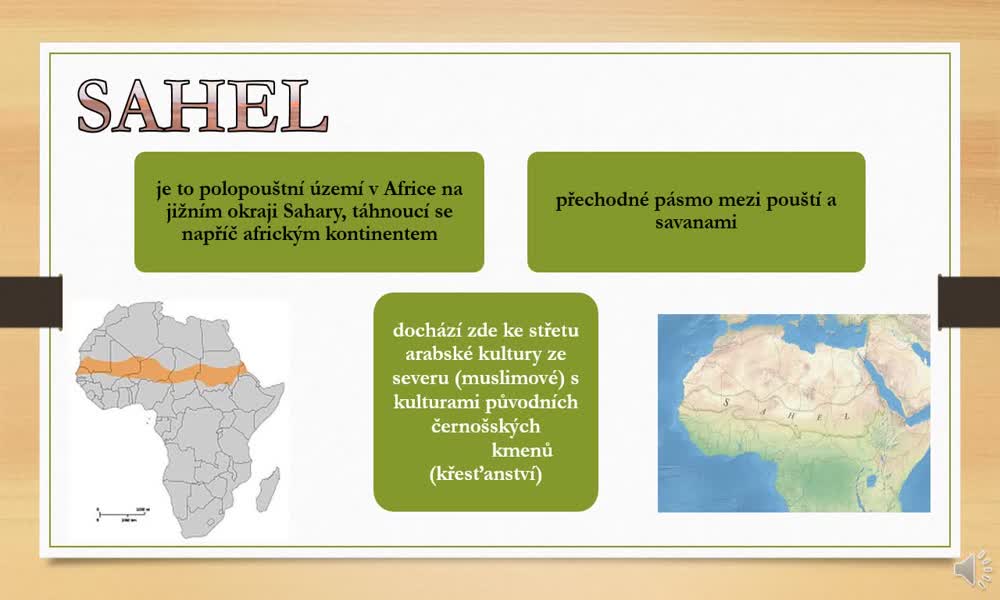 2. náhled výukového kurzu Státy Sahelu