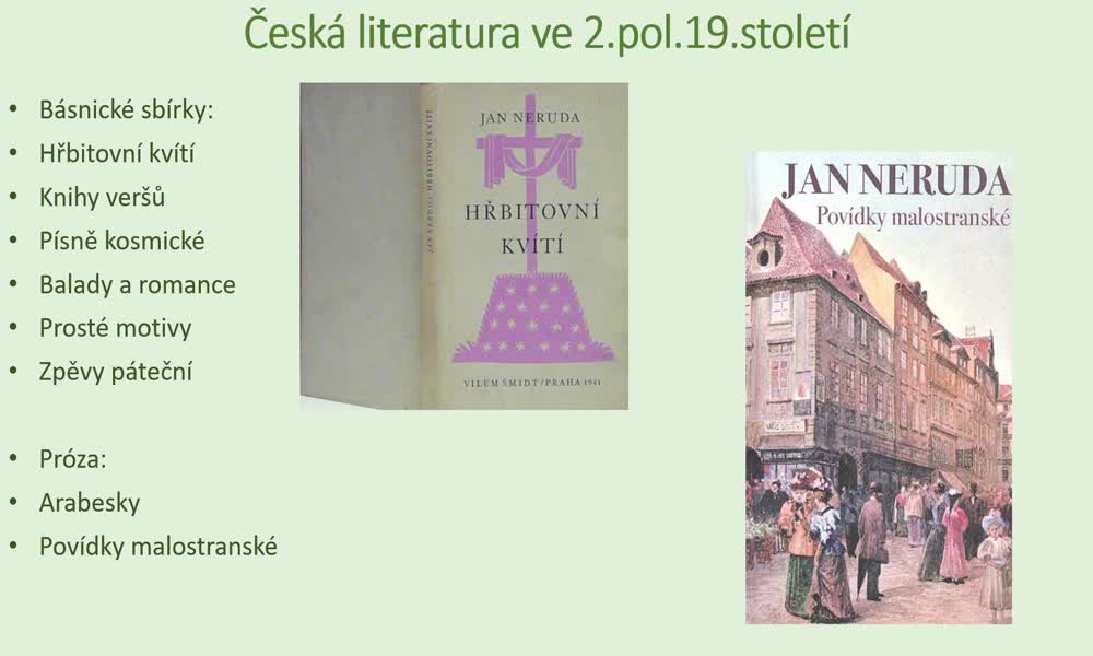 4. náhled výukového kurzu Česká literatura ve 2.pol.19.století