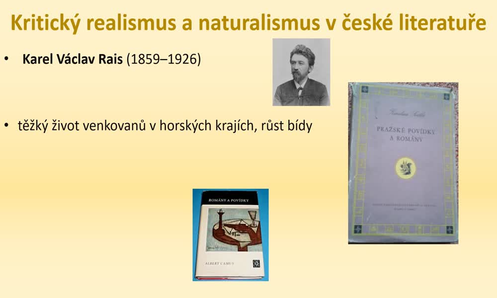 2. náhled výukového kurzu Kritický realismus a naturalismus v české literatuře