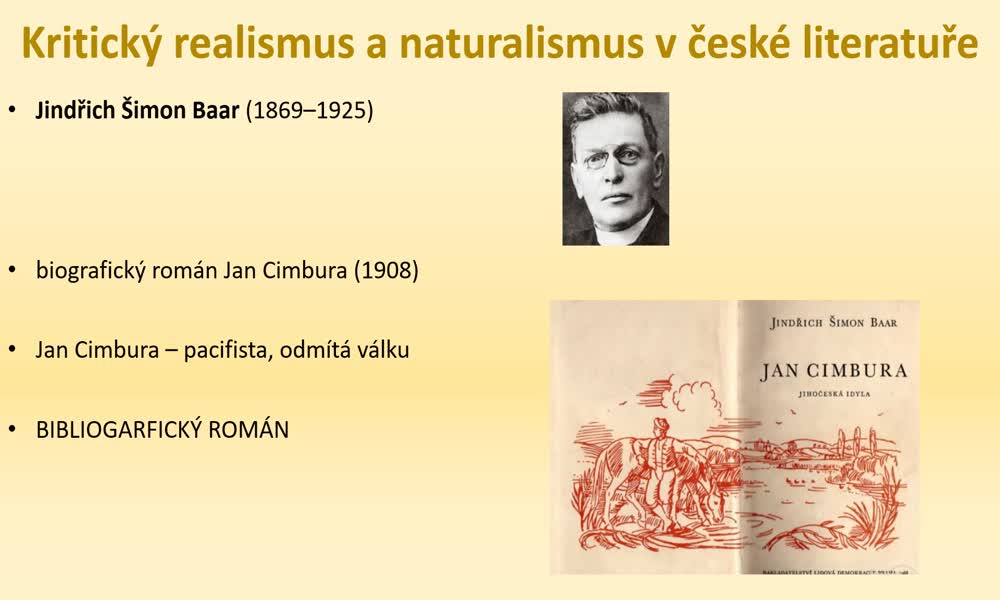 6. náhled výukového kurzu Kritický realismus a naturalismus v české literatuře