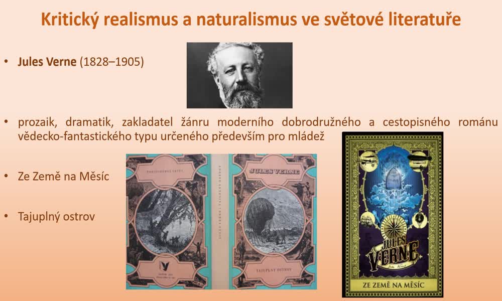 6. náhled výukového kurzu Kritický realismus a naturalismus ve světové literatuře