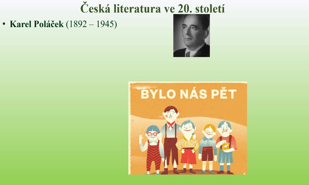 6. náhled výukového kurzu Česká literatura ve 20. století 2. část