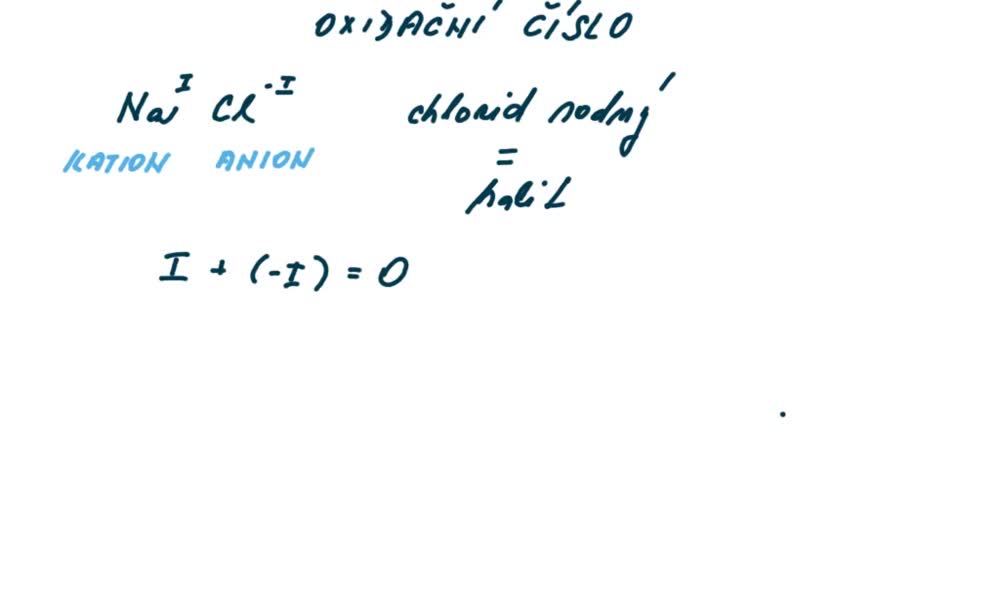 3. náhled výukového kurzu Oxidační číslo 