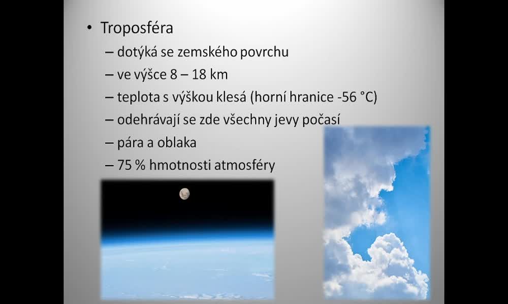 6. náhled výukového kurzu Atmosféra Země a její složení