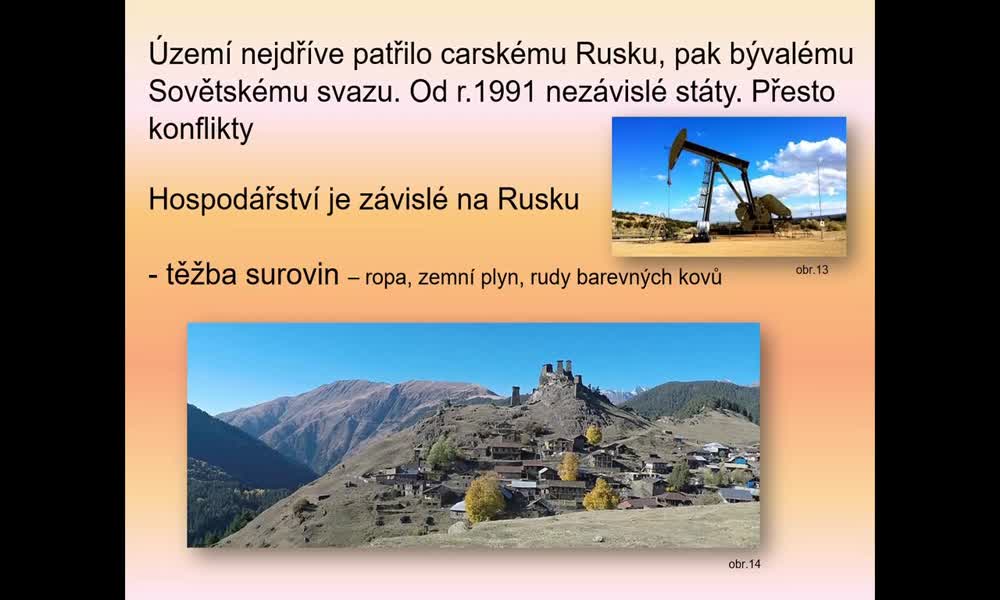 5. náhled výukového kurzu Střední Asie - Kavkazské státy