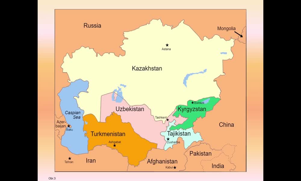 1. náhled výukového kurzu Střední Asie - Středoasijské státy