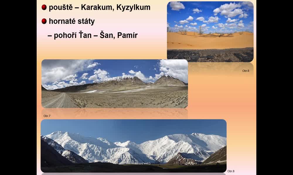 5. náhled výukového kurzu Střední Asie - Středoasijské státy
