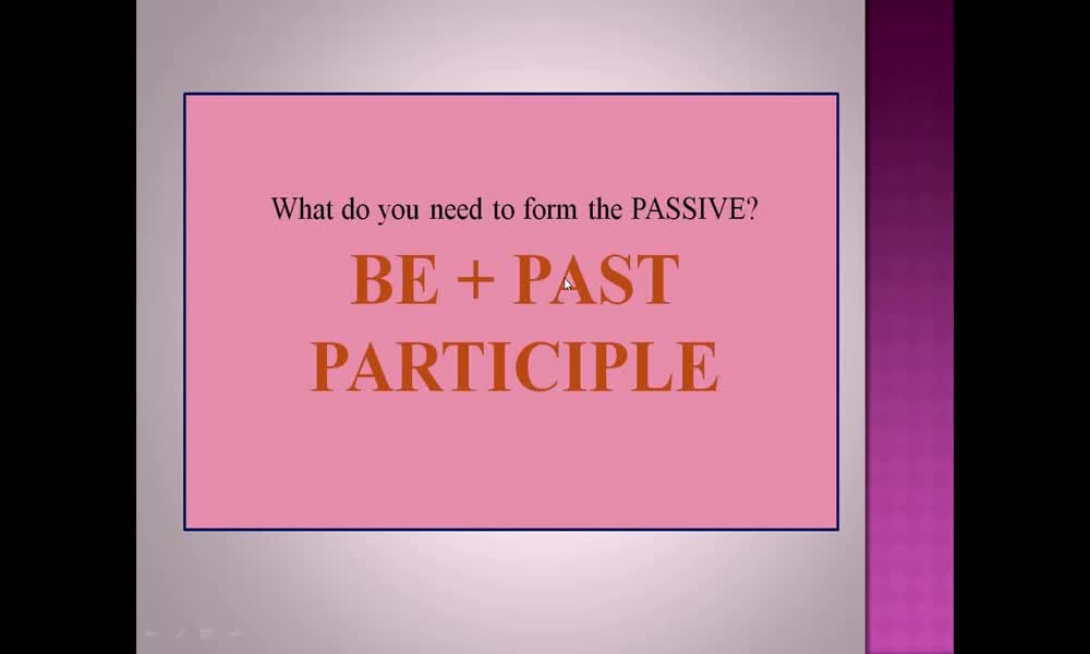 1. náhled výukového kurzu The passive